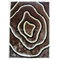 Thin Yarn Shaggy Rug With 3D Design